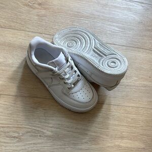 KIDS Nike White Air Force 1s Sneakers Size 12.5 C